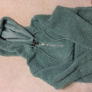 Green Sherpa hoodie